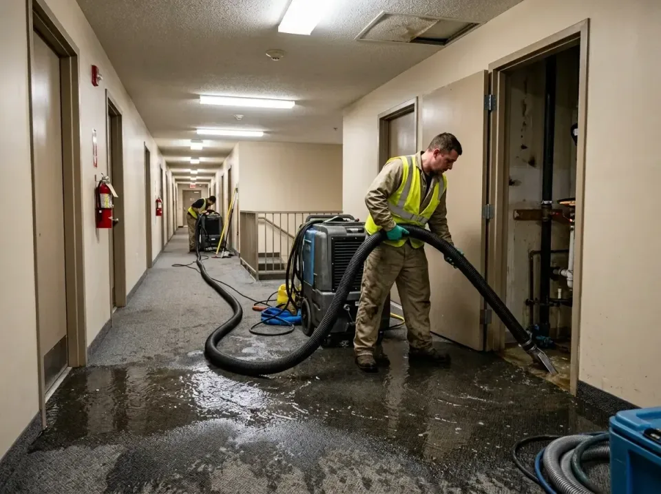 multi-unit-apartment-hallway-f-005 — frequently asked questions, Emergency Burst Pipe Water Extraction & Removal in Pottstow…